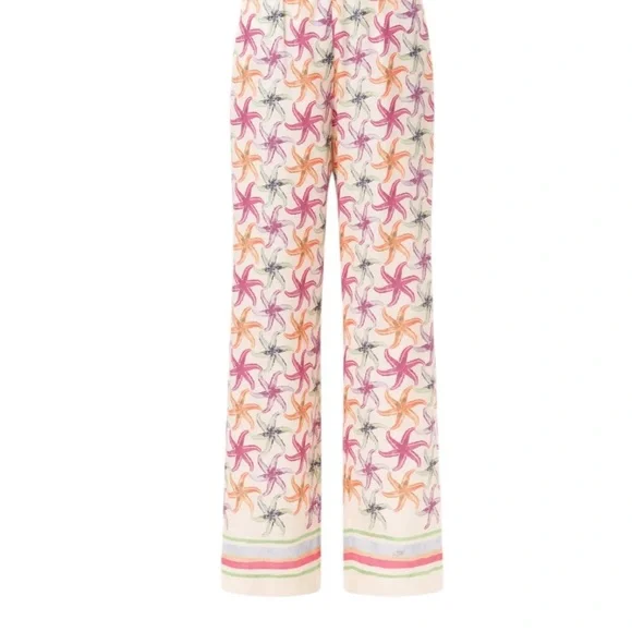 Scotch & Soda - Gia Starfish Printed Trousers Size 32 & Size 30 US Medium - Picture 5 of 10
